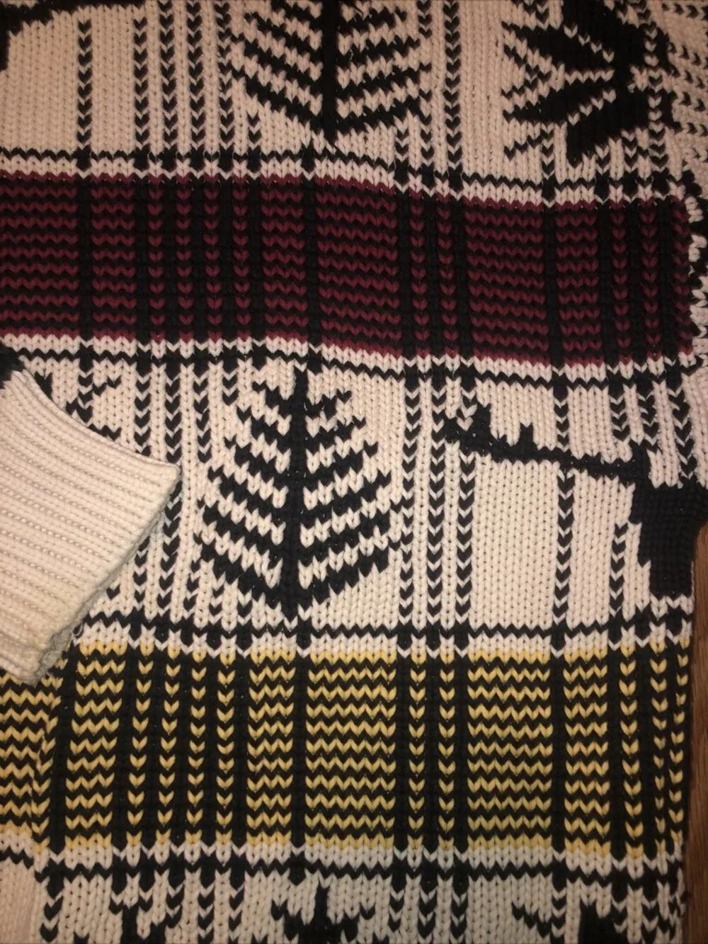 Nautica Men's Large Knit Striped CrewNeck Long Sleeve Pullover Sweater Christmas